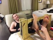 Real Life Ticklish Couples Tickle Tortured In Stocks