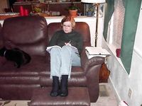 Mature sock and nylon sole 4