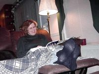 Mature sock and nylon sole 4