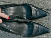 Goddess Melanie sweaty nylon feet 7