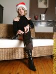 Sylvie boots and black stockings