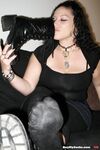 Eden Goth Boot and sweaty sock feet