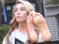 hot blonde show small soft soles
