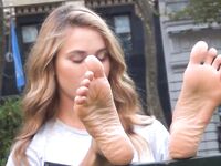 hot blonde show small soft soles