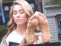 hot blonde show small soft soles