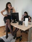 Mistress Maria - Office nylon feet worship