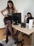 Mistress Maria - Office nylon feet worship