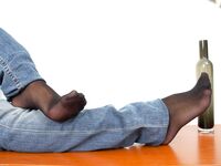 Michaela boot & stocking feet