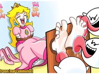 Peach Tickling Feet