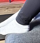 Ticklish feet in Socks