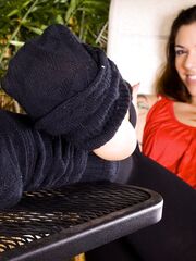 KaylaJaneDanger boot and sweaty socks