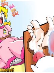 Peach Tickling Feet