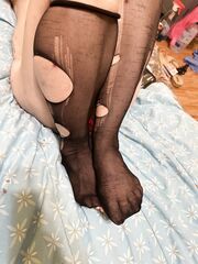 Ripped stockings