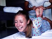 [TICKLING] RussianFetish - Yoga instructor - Hogtied and tickled