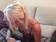 Blue sheer nylons sloppy self worship