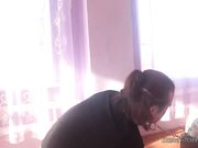 Ekaterina Lisina - Licking of very huge feet (Size-47)