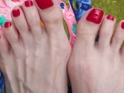 Lady Victoria Valente - Just my feet outdoors