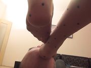 REA - Days Of Recovering - REAL LIFE SERIES 3 My Slave's Face As My Footstool And Foot Massage Device - PART1 Silk Nylon Socks