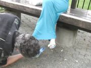 Mistress T. - Best Public Foot Fetish Clip Ever