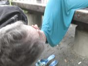 Mistress T. - Best Public Foot Fetish Clip Ever