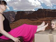 Dominant Femine - Weronika - Stinky Feet Near To Grand Canyon