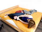 Czech Soles - Wrestling and foot smother by strong Madam Cat