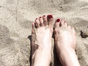 The Wolfe Sole Experience - Sparkling Red Toes in the Sand