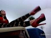 Goddess Alexandra Snow - Red Stiletto Heels