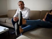 Czech Soles - Smelling her pantyhose on a hot day