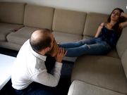 Czech Soles - Smelling her pantyhose on a hot day