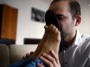 Czech Soles - Smelling her pantyhose on a hot day