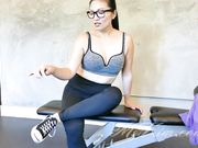 Mz. Kim - Ruined Neighborhood Gym Foot Bitch