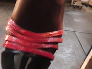 Young Goddess Kim - Shoe cleaner gimp