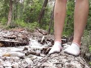 Miss Melissa - Puma Socks after Hiking