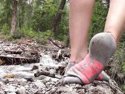 Miss Melissa - Puma Socks after Hiking