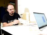 Czech Soles – Stinky socks seller girl at work getting