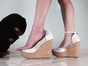 lolita feet - Worship (white heels with peach nails)