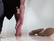 lolita feet - Worship (white heels with peach nails)