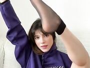 teen nyloned soles show