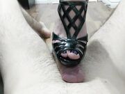 Heels Shoejob With Cum