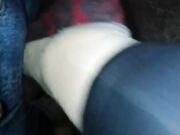 Outdoor Shoejob With High Heels