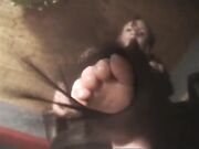 Nylon stockings and black shoes