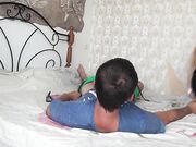 Blonde feet & handjob