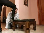 Goddess Bojana boots & nylon worship