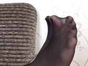 blonde russian milf in black stocking