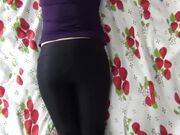 Horny and Cumshot on the Ass in Sexy Yoga Pants -SanyAny