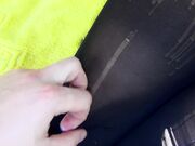 NIMPHO SEXUALLY TORN TIGHTS, FUCK TOY AND GETS BIG LOAD CUM ON LEGS-SANYANY