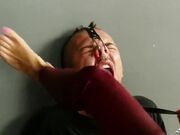 Lady kara cruel foot gagging