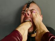 Lady kara cruel foot gagging