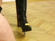Lady Zita and friends boot and socks sniff 1
